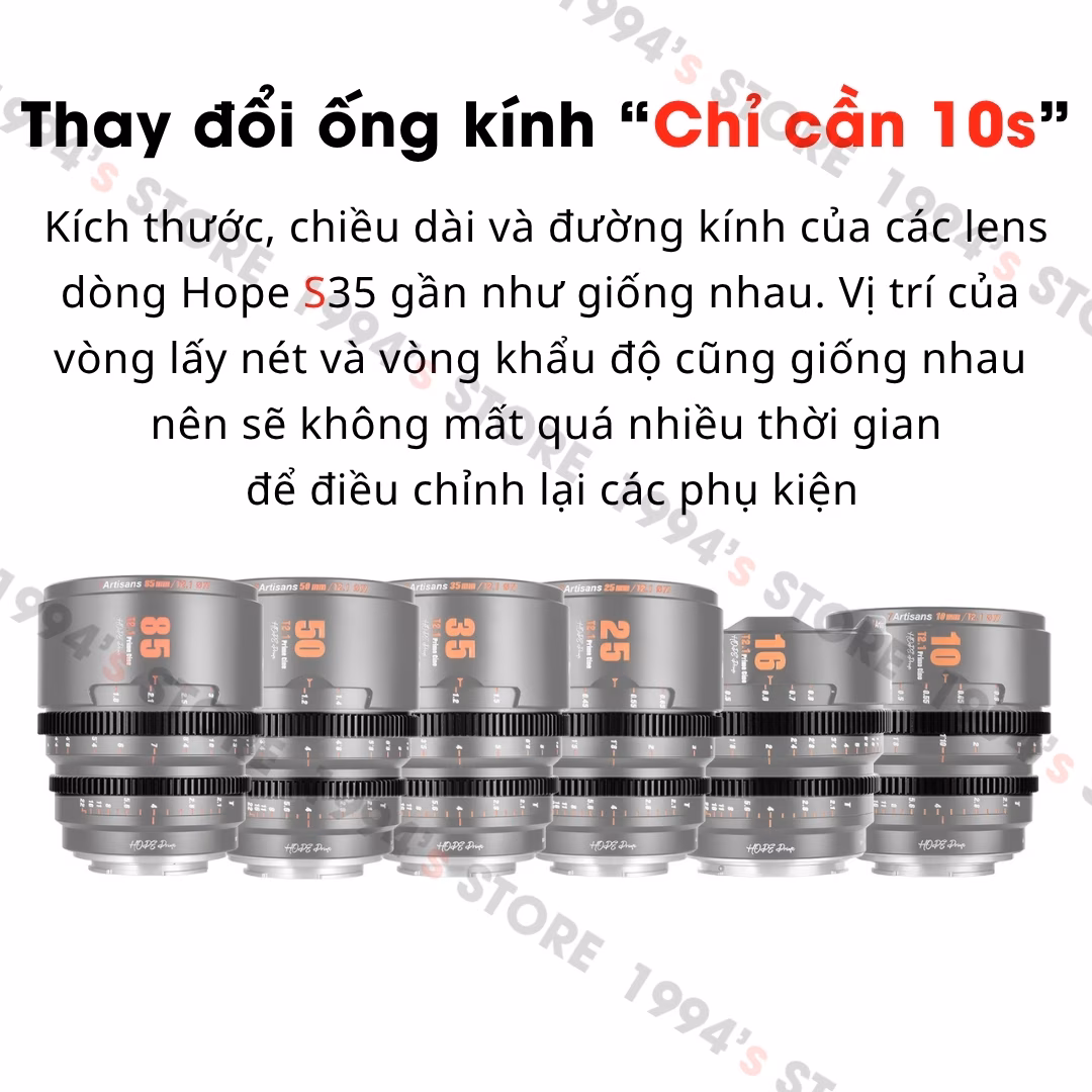 Ống kính cine giá rẻ cho quay phim chuyên nghiệp
