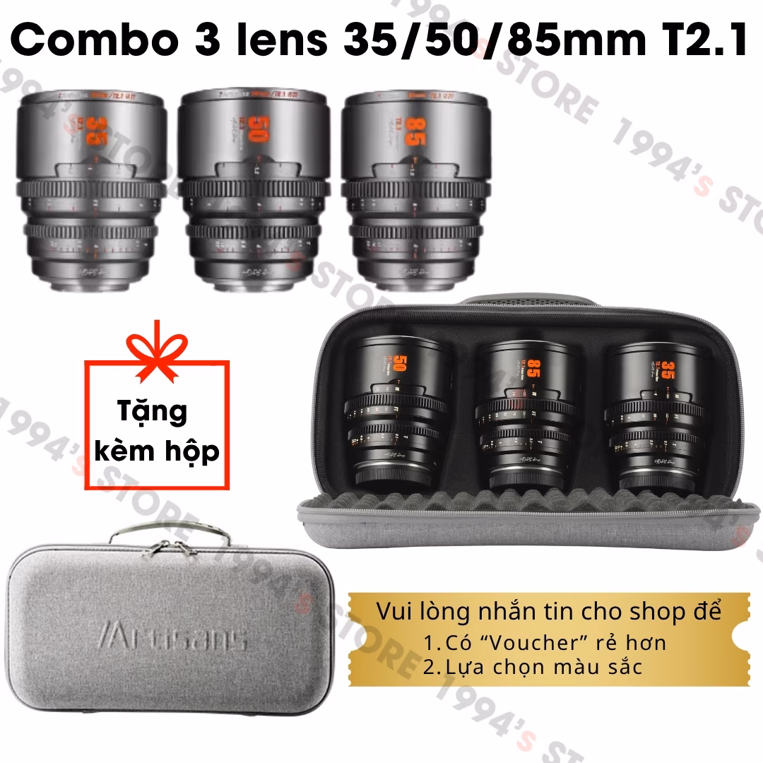 Bộ 3 lens Cine 7Artisans Hope S35