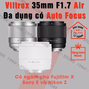 Ống kính Viltrox 35mm F1.7 AF Air đa dụng lấy nét tự động cho Sony/Fujifilm/Nikon