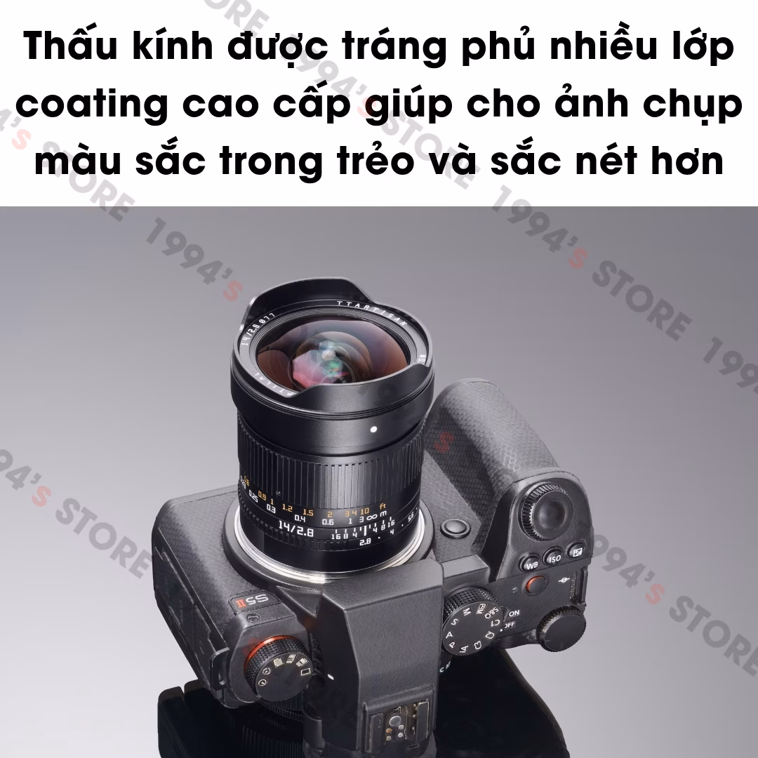 Ống kính TTArtisan 14mm F2.8 ASPH siêu rộng không méo cho Full-Frame