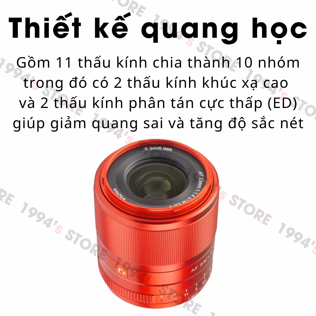 Ống kính Viltrox AF 23mm F1.4 Red Limited Edition (Đỏ) - bản đặc biệt cho Fujifilm