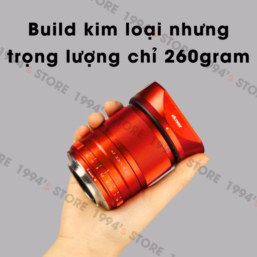 Ống kính Viltrox AF 23mm F1.4 Red Limited Edition (Đỏ) - bản đặc biệt cho Fujifilm