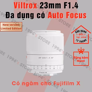 Ống kính Viltrox AF 23mm F1.4 White Limited Edition (Trắng) - Bản đặc biệt cho Fujifilm
