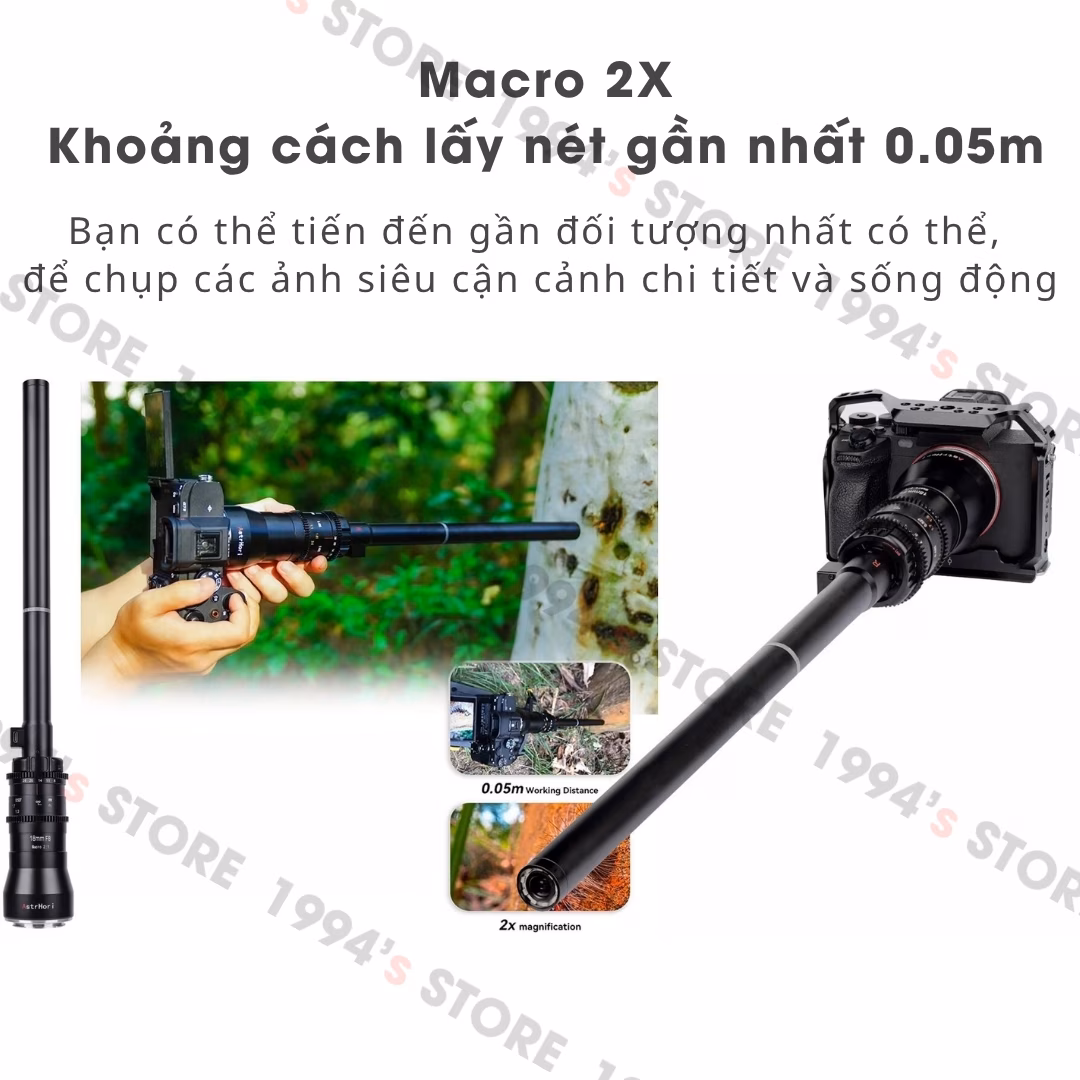 Lens macro có đèn led