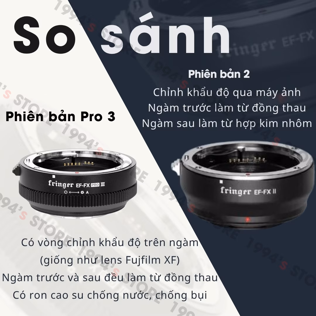 Ngàm Chuyển Auto Focus Fringer EF-FX Pro III - Canon EF sang Fujifilm X