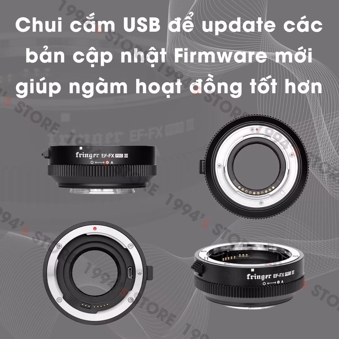 Ngàm Chuyển Auto Focus Fringer EF-FX Pro III - Canon EF sang Fujifilm X