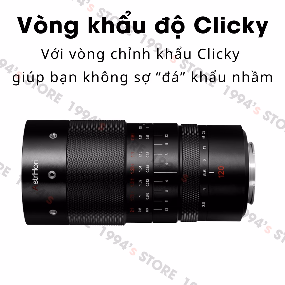 Ống kính AstrHori 120mm F2.8 2X Ultra Macro for Full-Frame