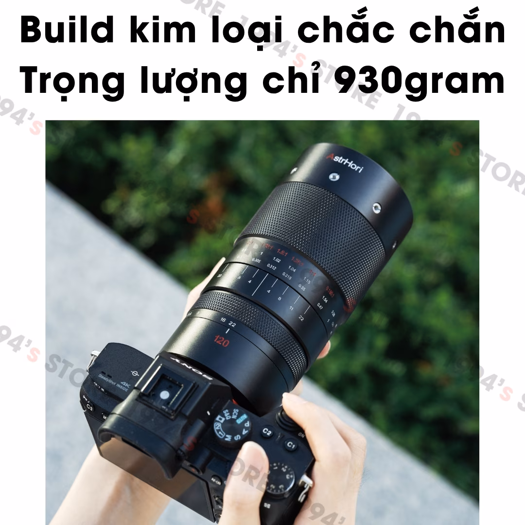 Ống kính AstrHori 120mm F2.8 2X Ultra Macro for Full-Frame