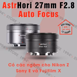Ống kính AstrHori 27mm F2.8 AF Pancake cho Fuji/Sony/Nikon
