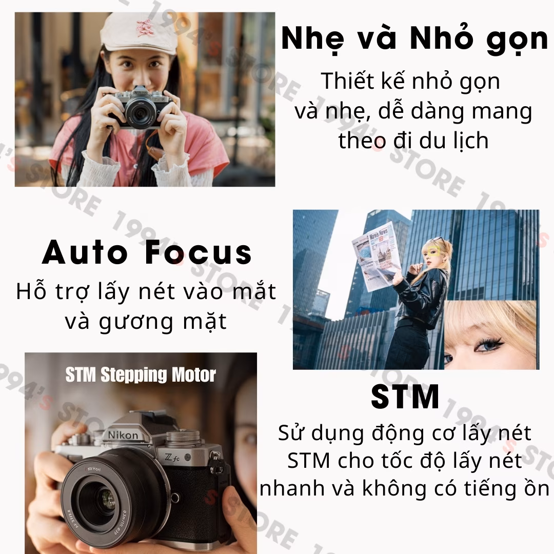 Ống kính AstrHori 27mm F2.8 AF Pancake cho Fuji/Sony/Nikon