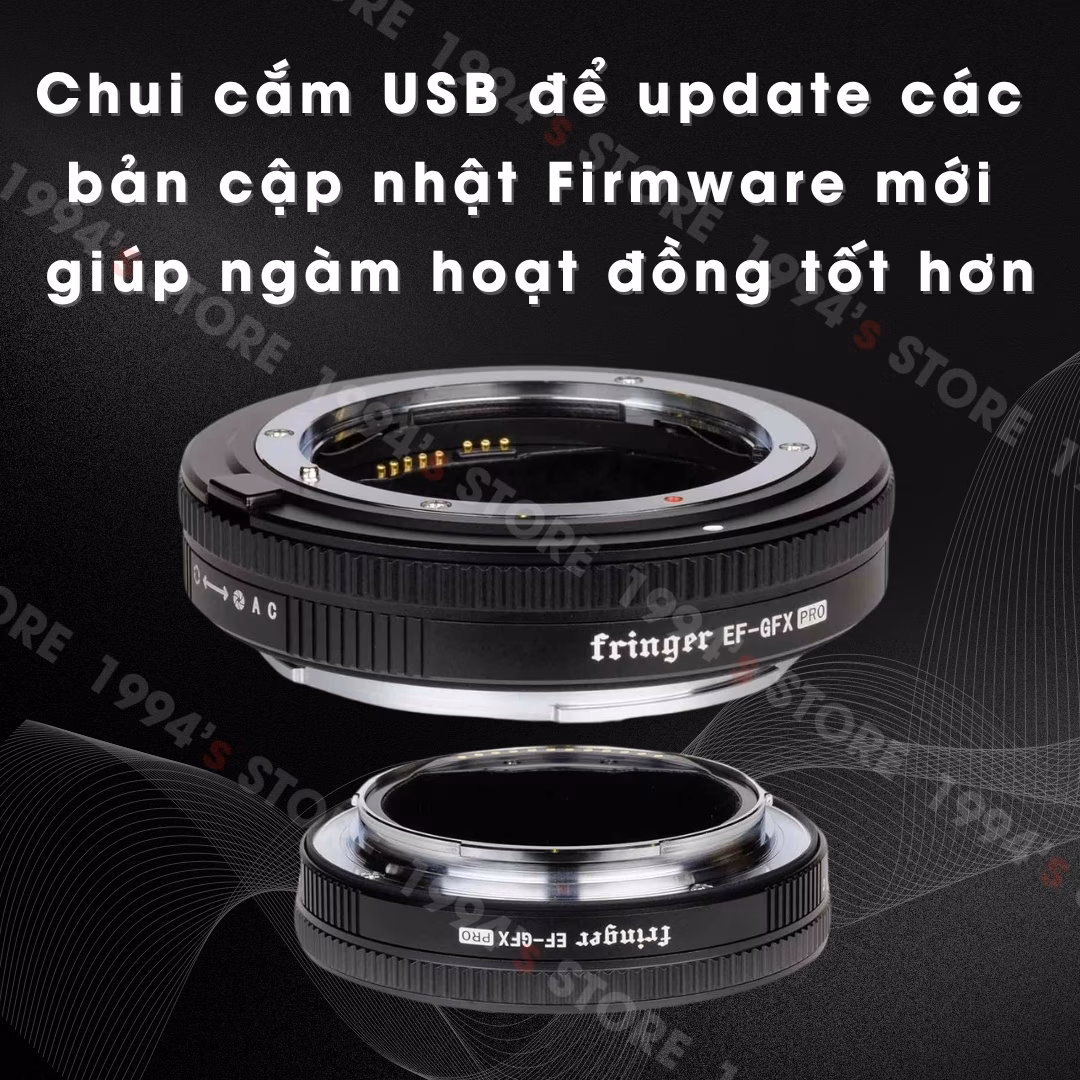 Ngàm chuyển Auto Focus Fringer EF-GFX Pro - Canon EF sang Fujifilm GFX