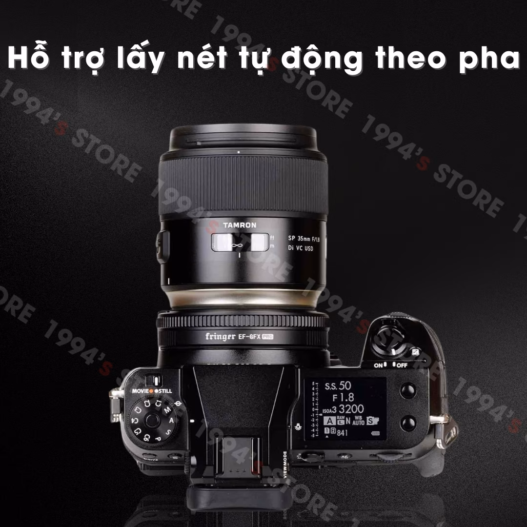 Ngàm chuyển Auto Focus Fringer EF-GFX Pro - Canon EF sang Fujifilm GFX