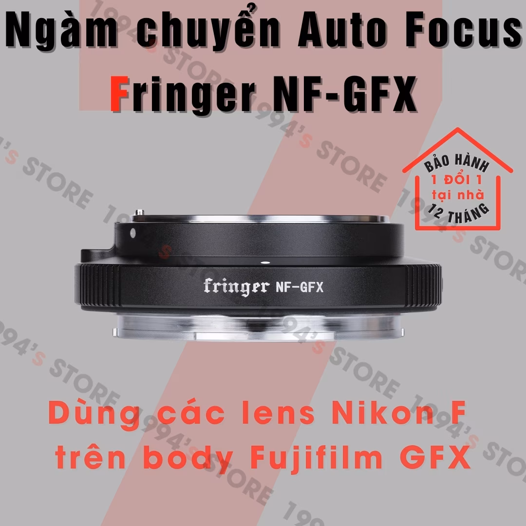 Ngàm chuyển Auto Focus Fringer NF-GFX - Nikon F sang Fujifilm GFX