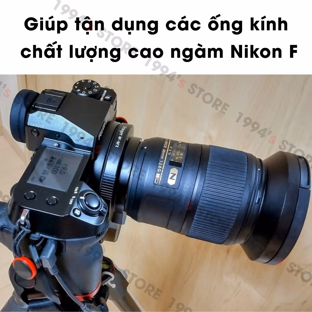 Ngàm chuyển Auto Focus Fringer NF-GFX - Nikon F sang Fujifilm GFX