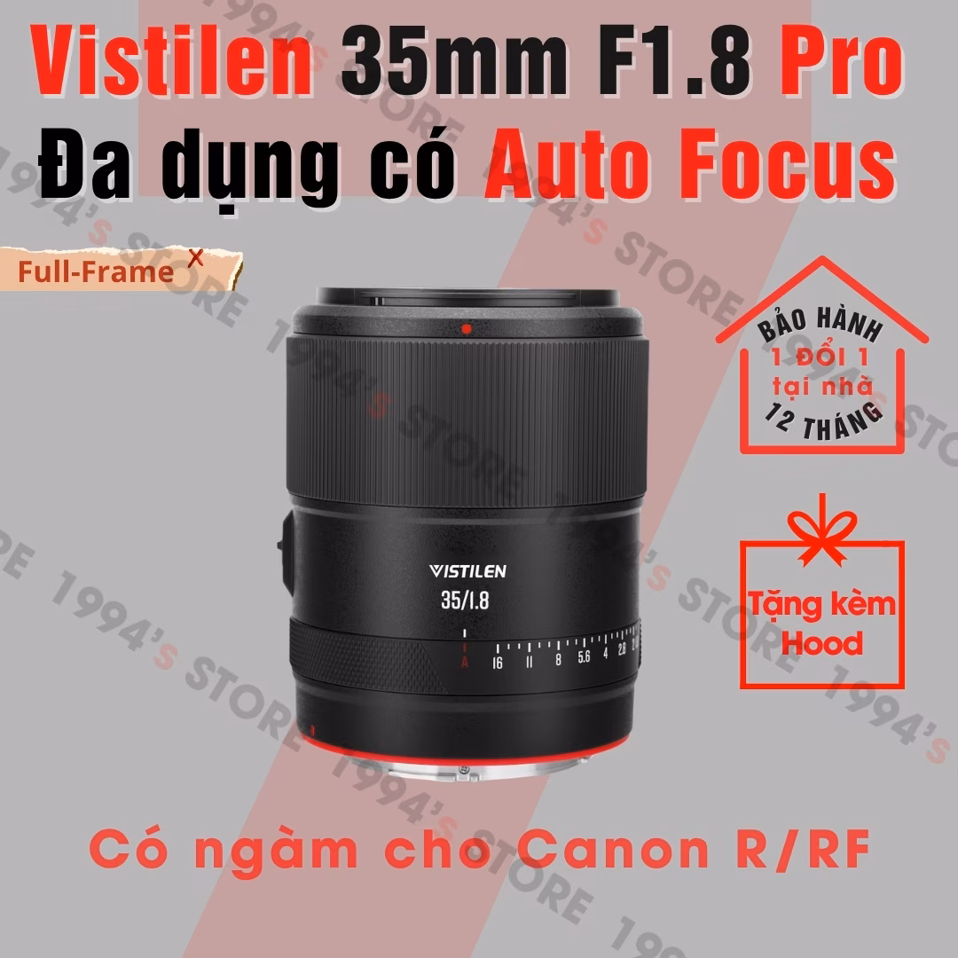 Ống kính Vistilen 35mm F1.8 Pro AF Full-Frame Canon R/Canon RF