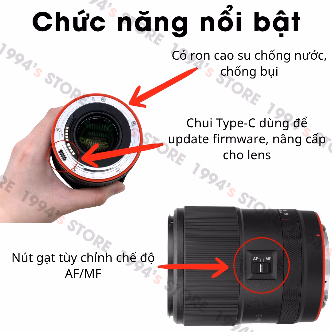 Ống kính Vistilen 35mm F1.8 Pro AF Full-Frame Canon R/Canon RF
