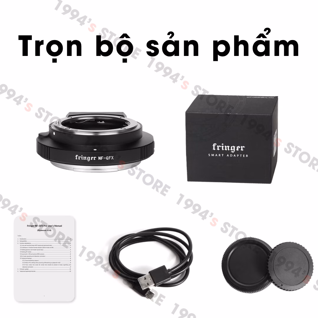 sử dụng lens nikon trên fujifilm gfx