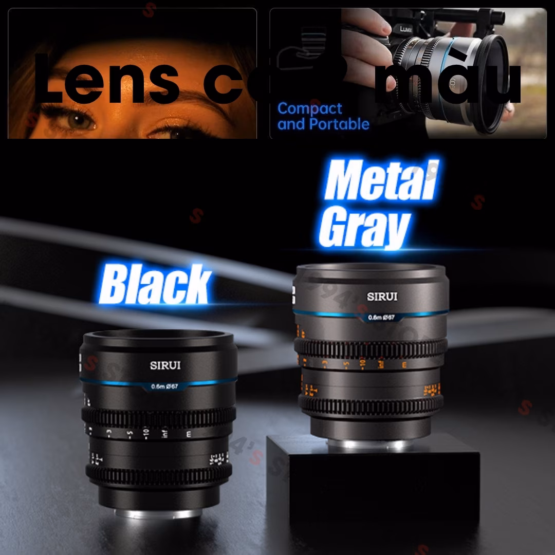 Ống Kính Cine Sirui Night Walker 75mm T1.2 Super35