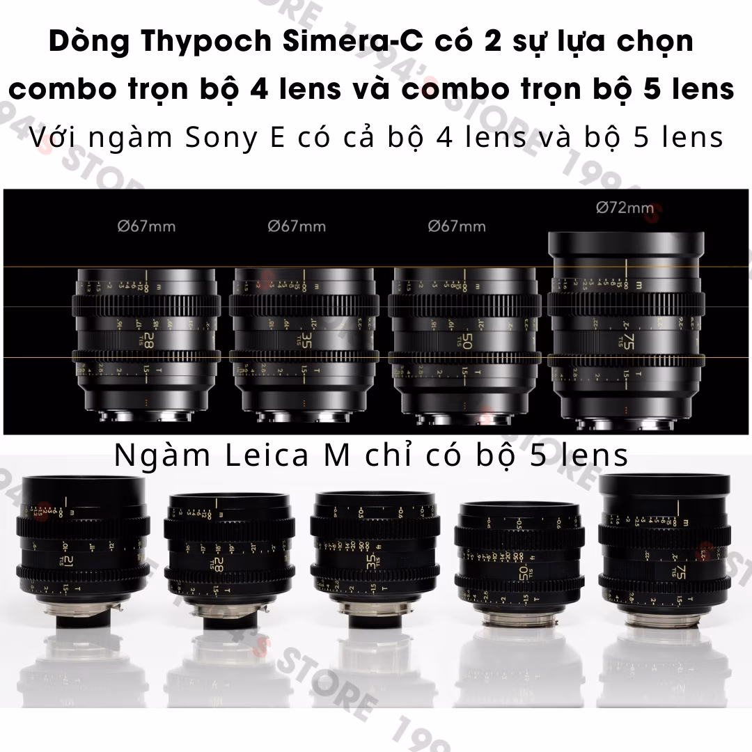 Ống Kính Thypoch Simera-C 21mm T1.5 Cine (Leica M / Sony E)