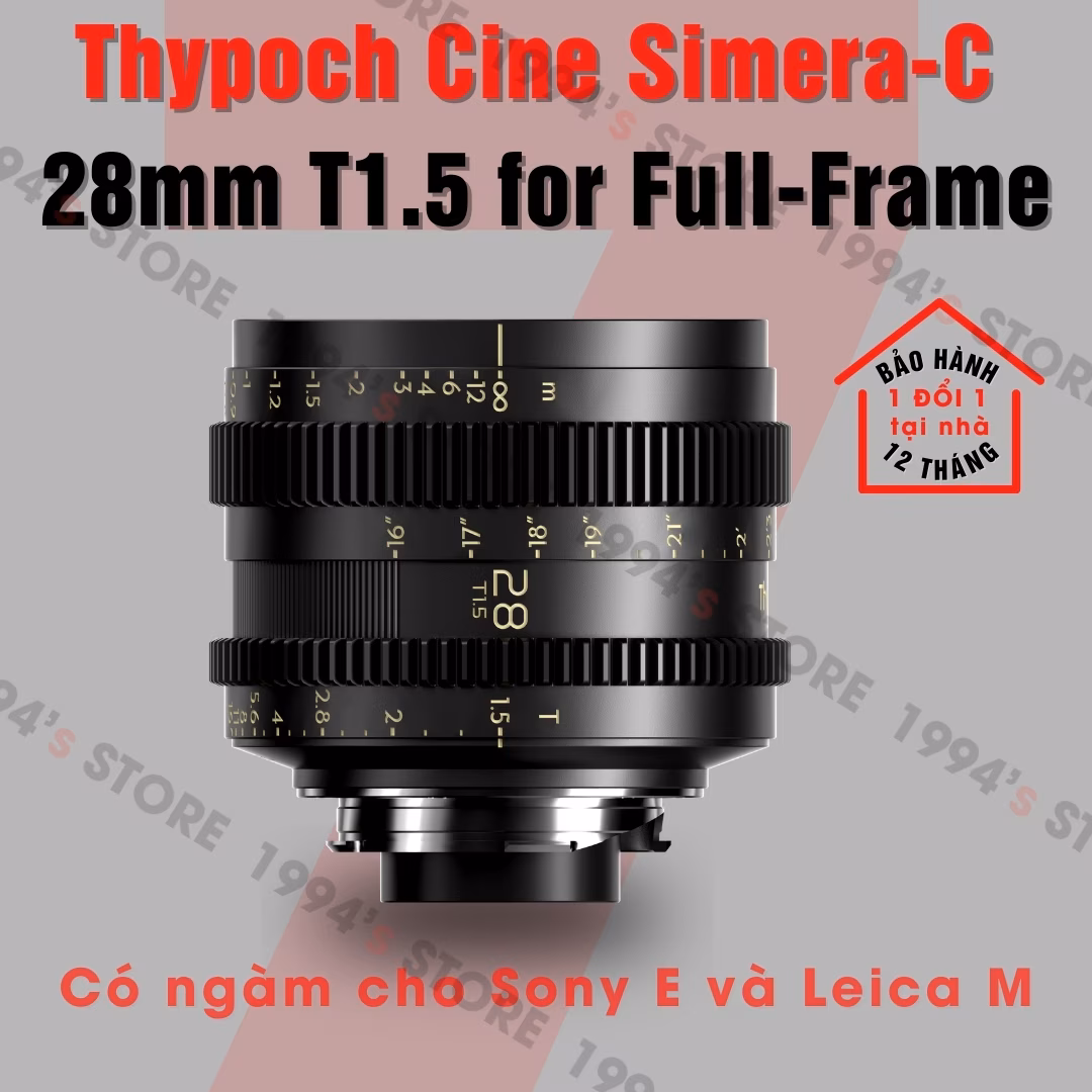 Ống Kính Thypoch Simera-C 28mm T1.5 Cine (Leica M / Sony E)