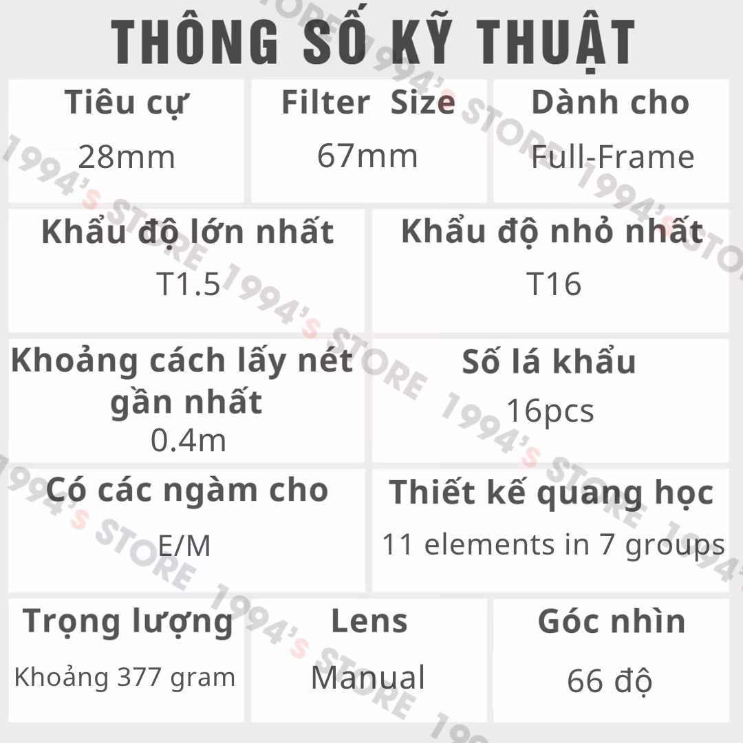 Mua ống kính chính hãng Thypoch