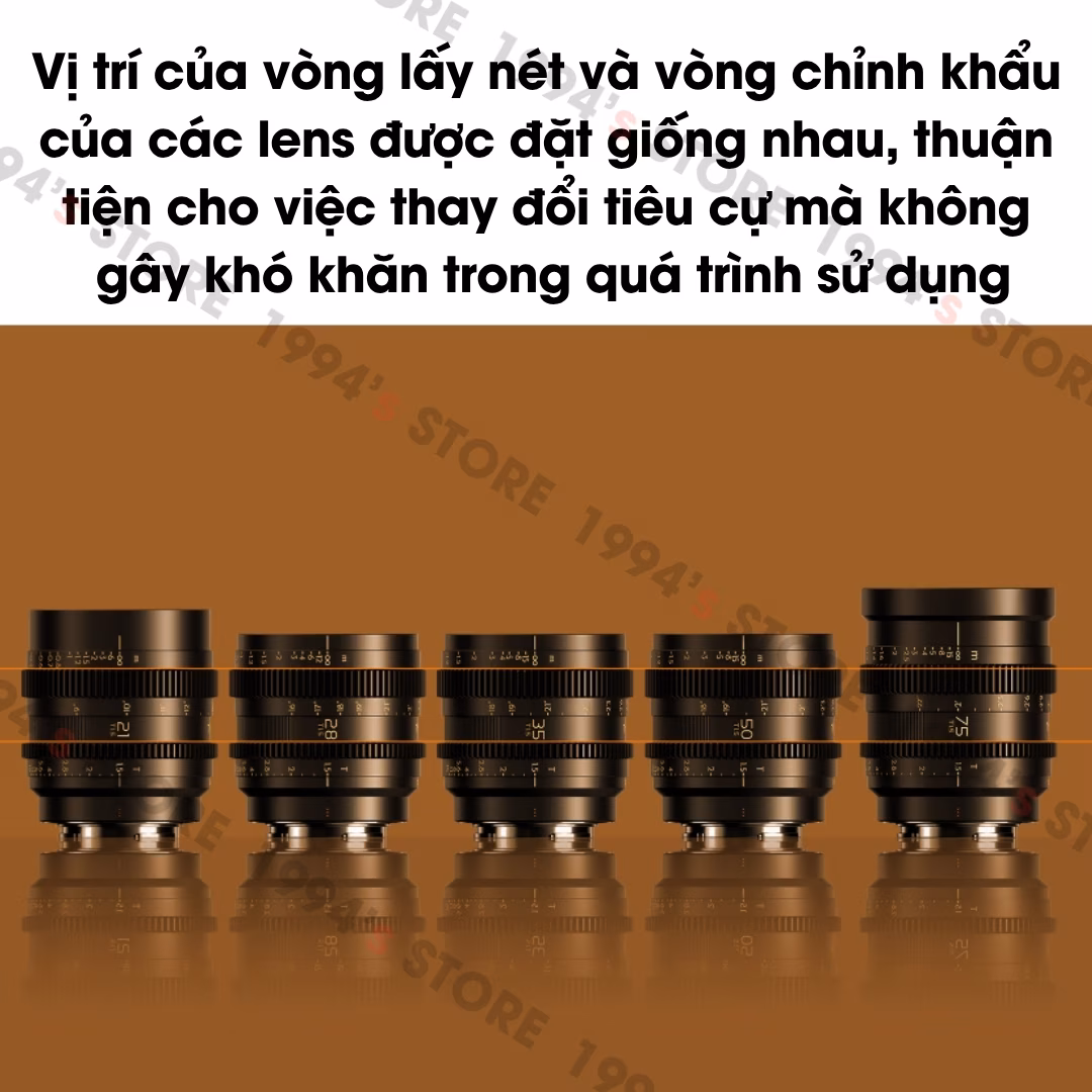 Bộ 5 lens Cine Thypoch Simera-C 21/28/35/50/75mm (Leica M / Sony E)