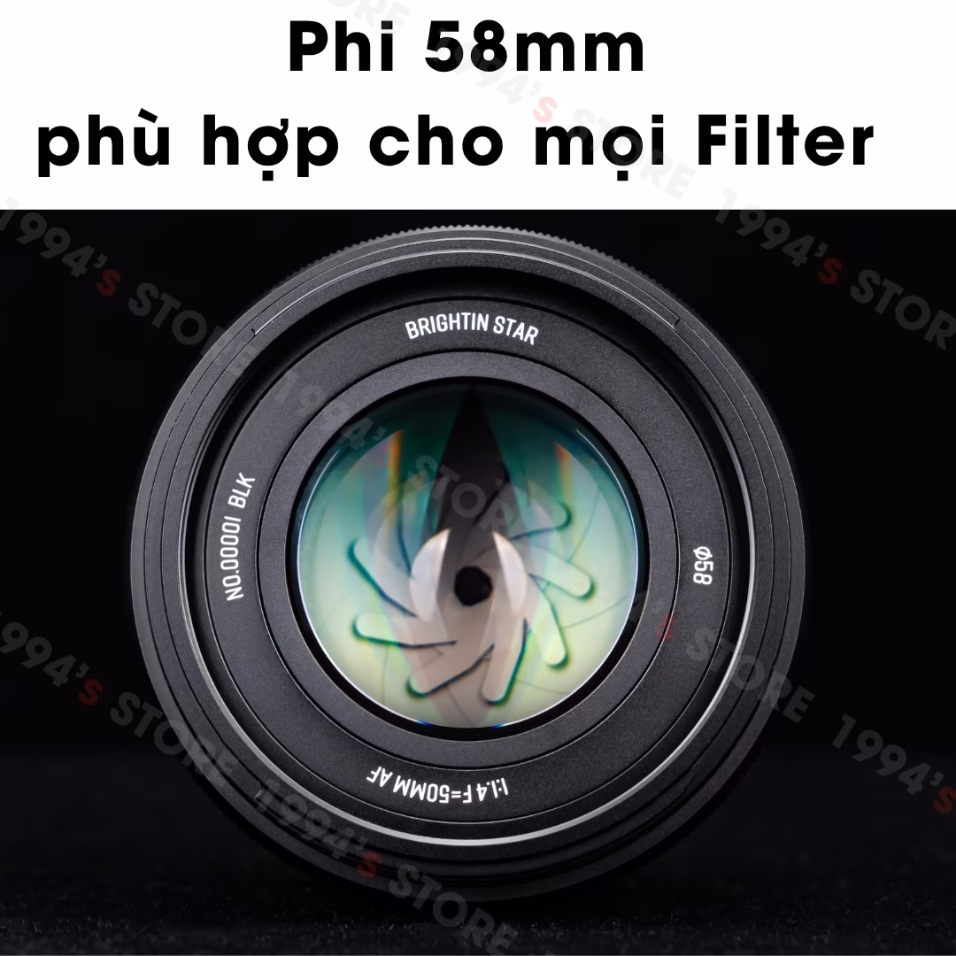 Ống kính Brightin Star 50mm F1.4 AF cho Fujifilm X và Sony E