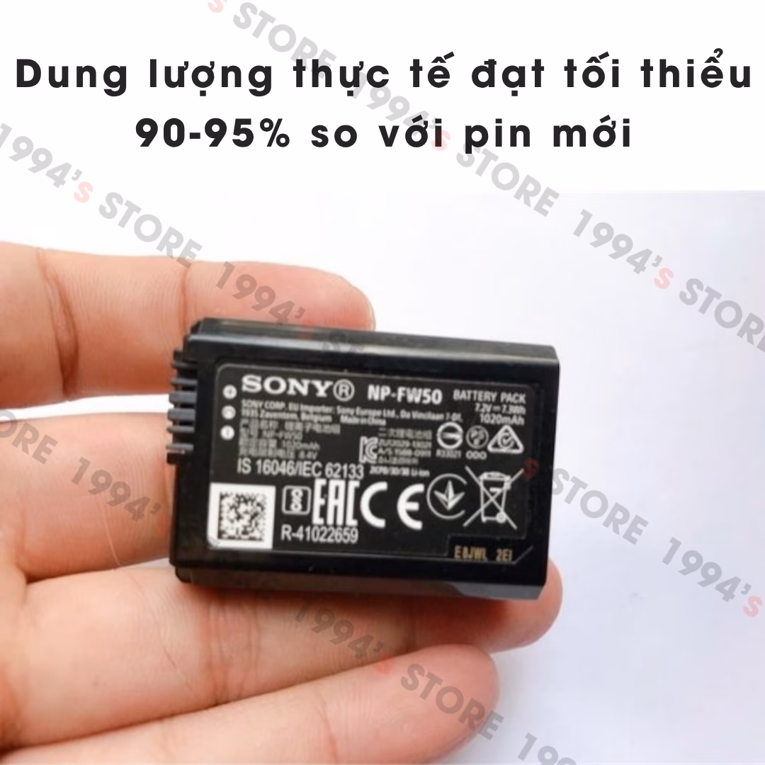 Pin Sony NP-FW50 chính hãng - Bảo hành 6 tháng 1 ĐỔI 1