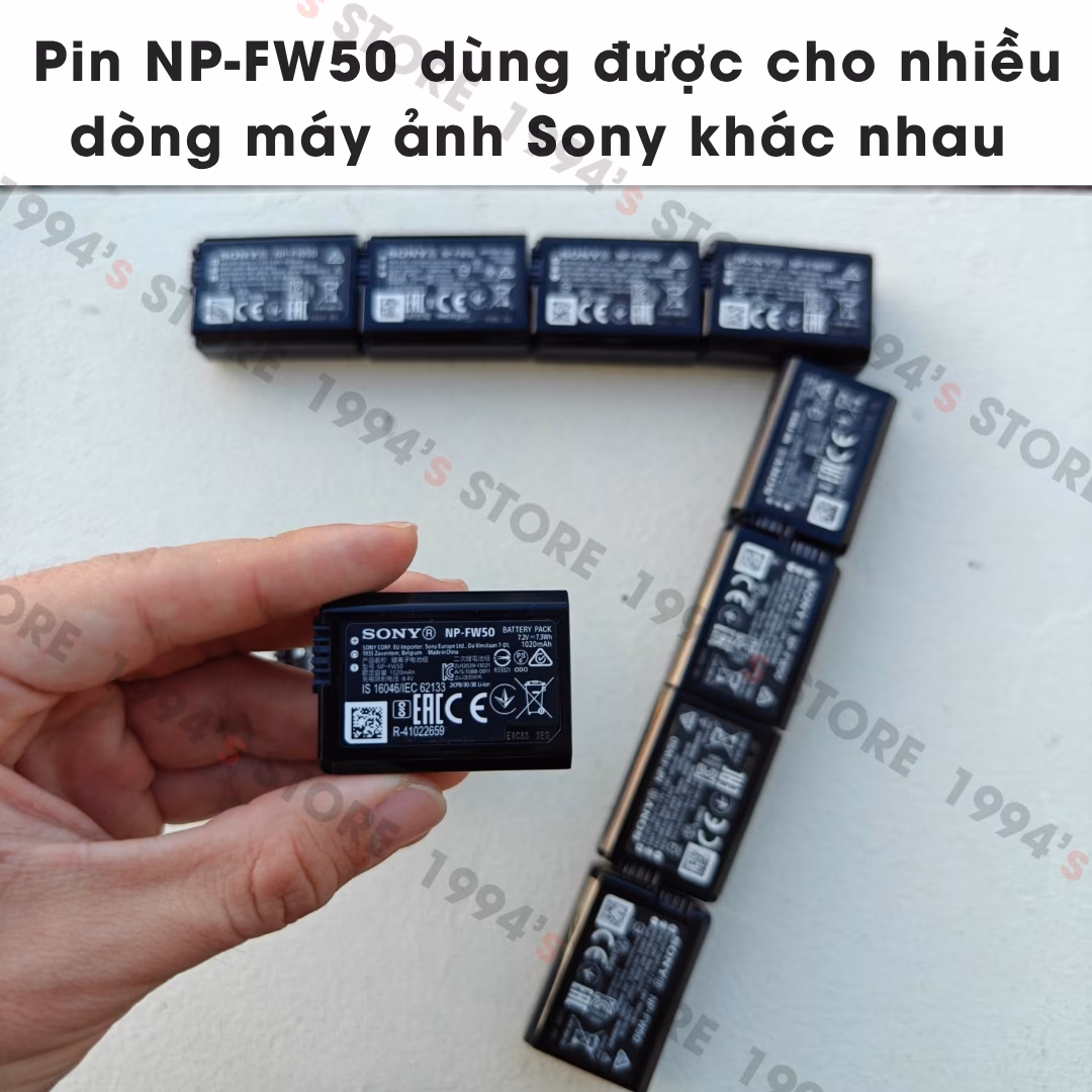 Pin Sony NP-FW50 chính hãng - Bảo hành 6 tháng 1 ĐỔI 1