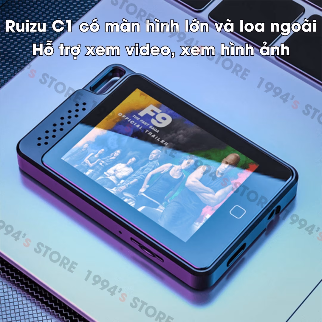 Máy Nghe Nhạc Ruizu C1 Bluetooth 5.2 Cảm Ứng 32GB - Loa Ngoài, Xem Phim, Nghe Nhạc Mp3 Cao Cấp