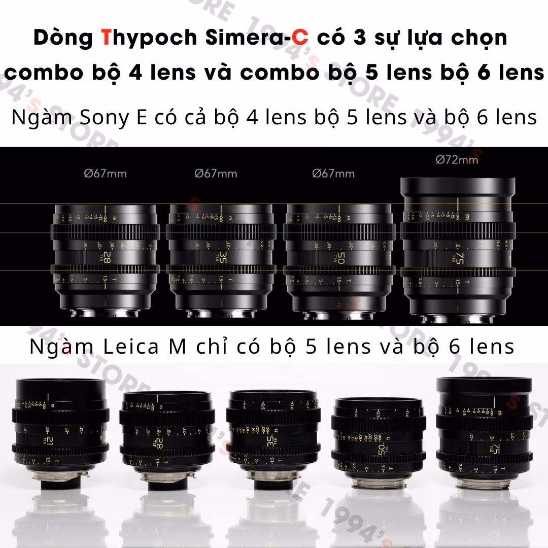 Ống kính quay phim ngàm Leica M