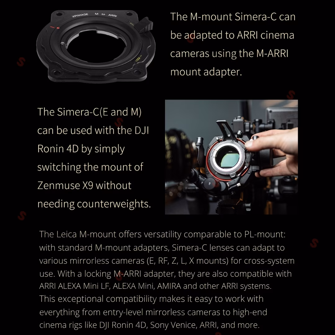 Bộ 5 lens Cine Thypoch Simera-C 21/28/35/50/75mm (Leica M / Sony E)