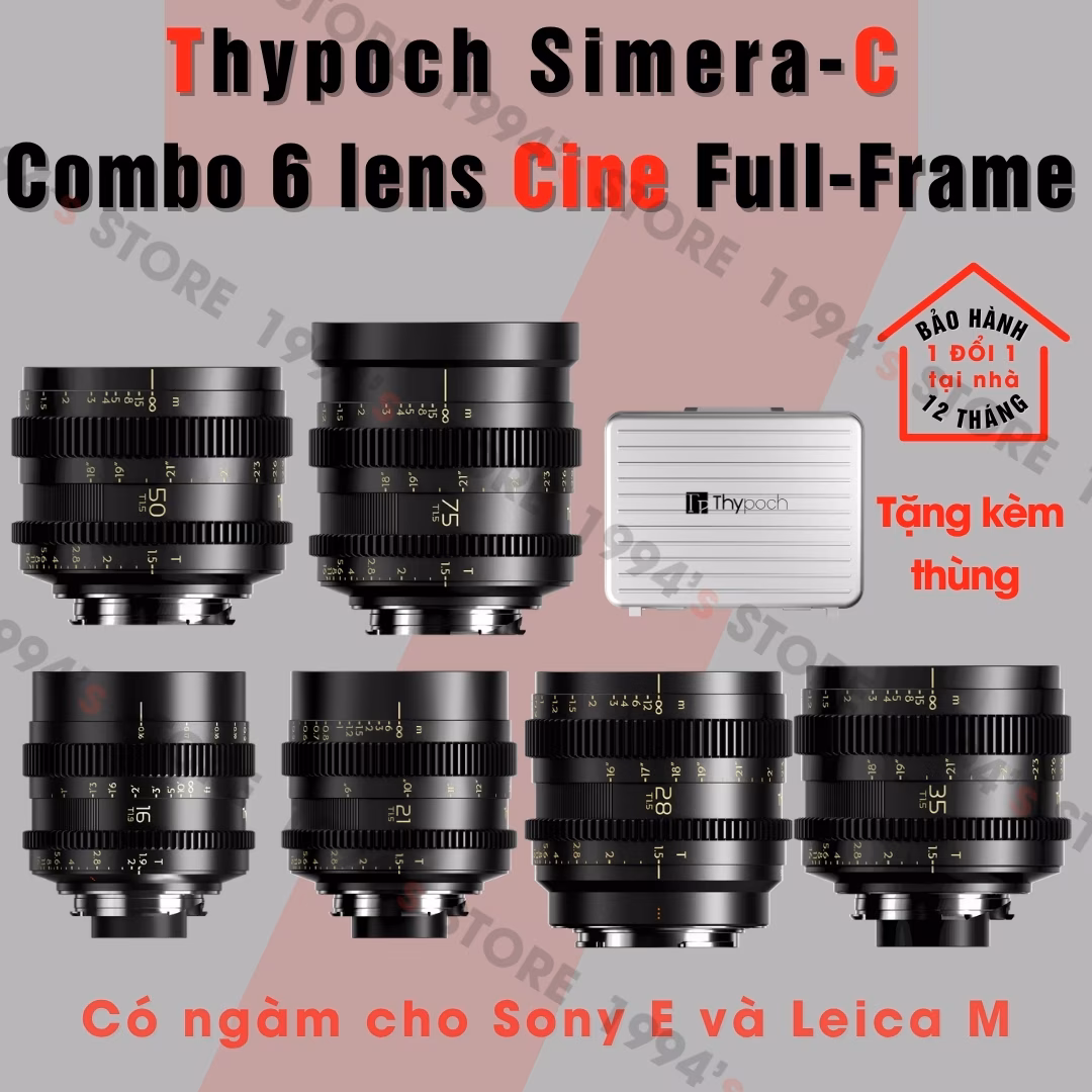 Bộ 6 lens Cine Thypoch Simera-C