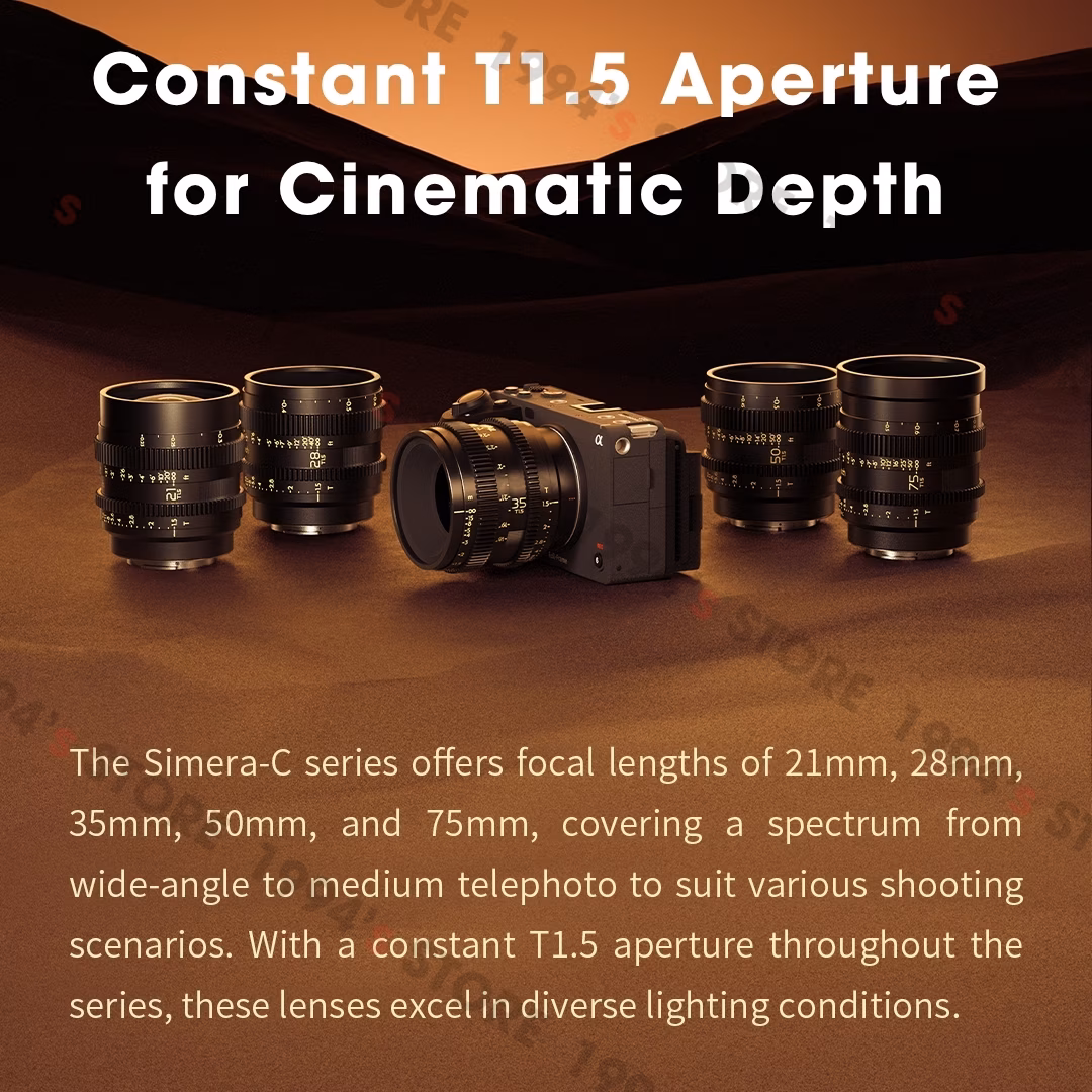 Bộ 6 lens Cine Thypoch Simera-C 16/21/28/35/50/75mm (Leica M / Sony E)