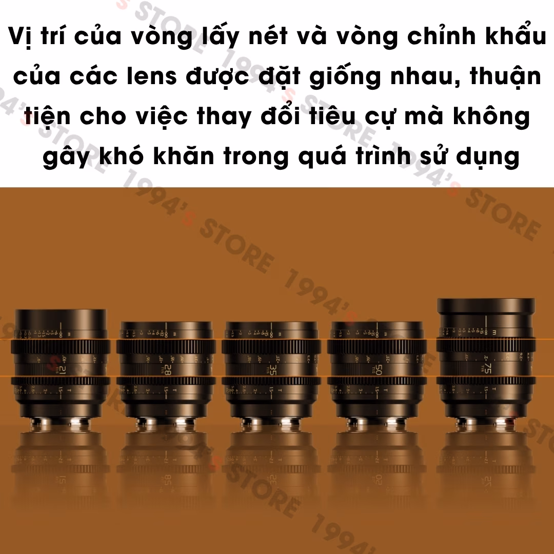 Bộ 6 lens Cine Thypoch Simera-C 16/21/28/35/50/75mm (Leica M / Sony E)