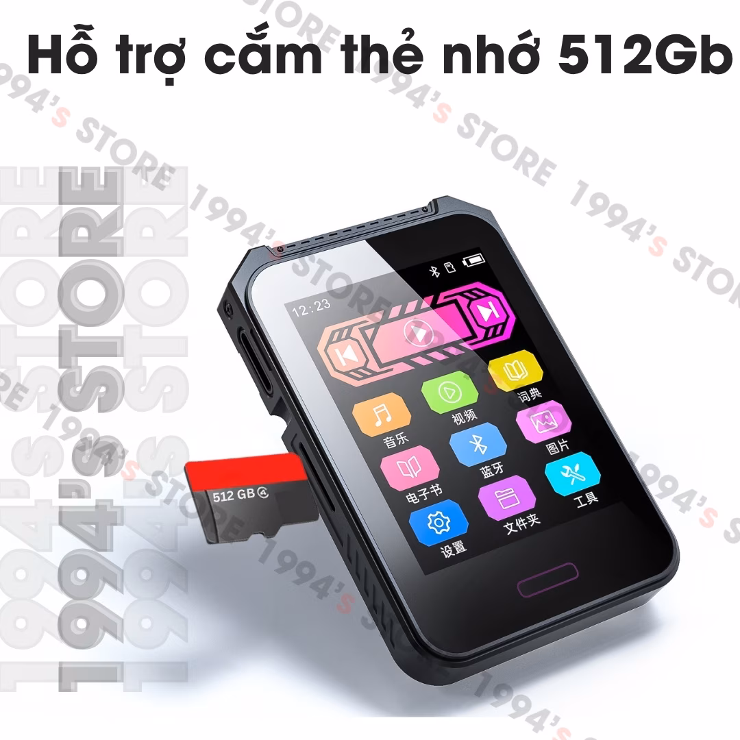 Máy Nghe Nhạc Ruizu C3 Bluetooth 5.3 Cảm Ứng - Loa Ngoài, Xem Phim, Nghe Nhạc Mp3 Cao Cấp