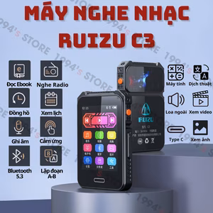 Máy Nghe Nhạc Ruizu C3 Bluetooth 5.3 Cảm Ứng - Loa Ngoài, Xem Phim, Nghe Nhạc Mp3 Cao Cấp