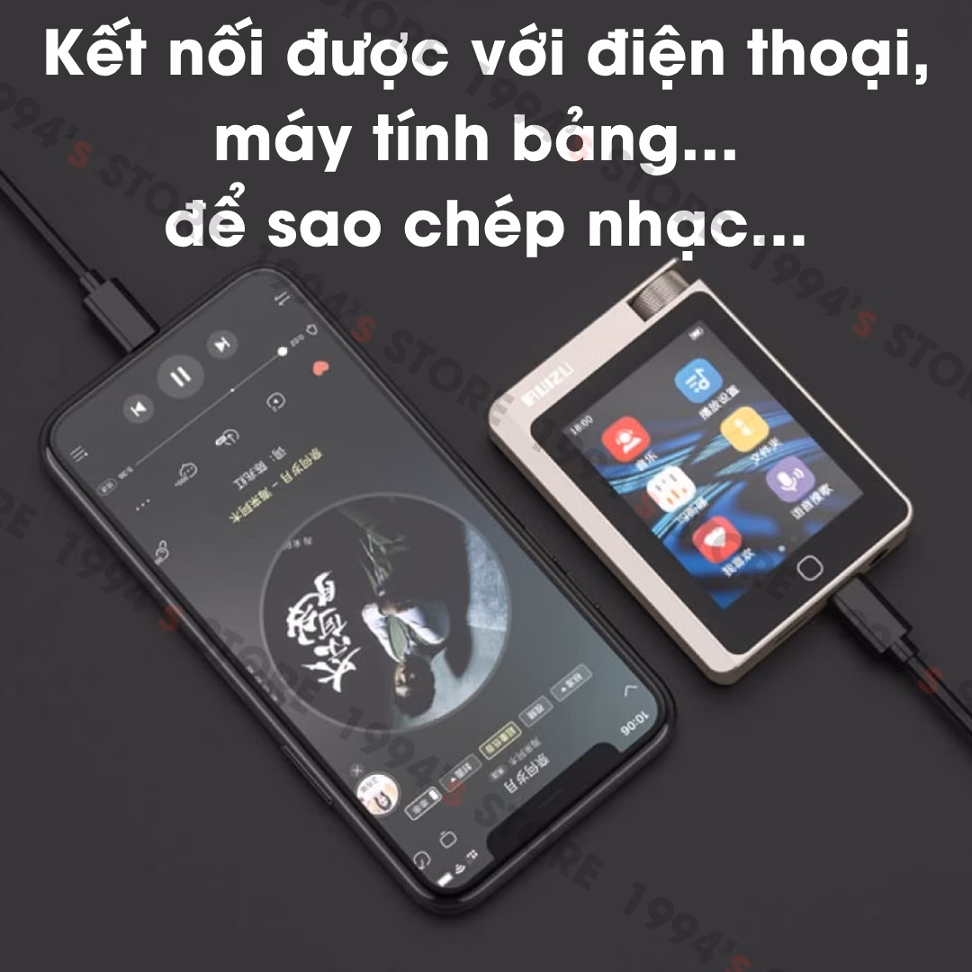 Máy Nghe Nhạc Cao Cấp Ruizu A55 16GB Bluetooth 5.2 - Chip Âm Thanh DSD256, DAC HIFI, Hi-Res Audio