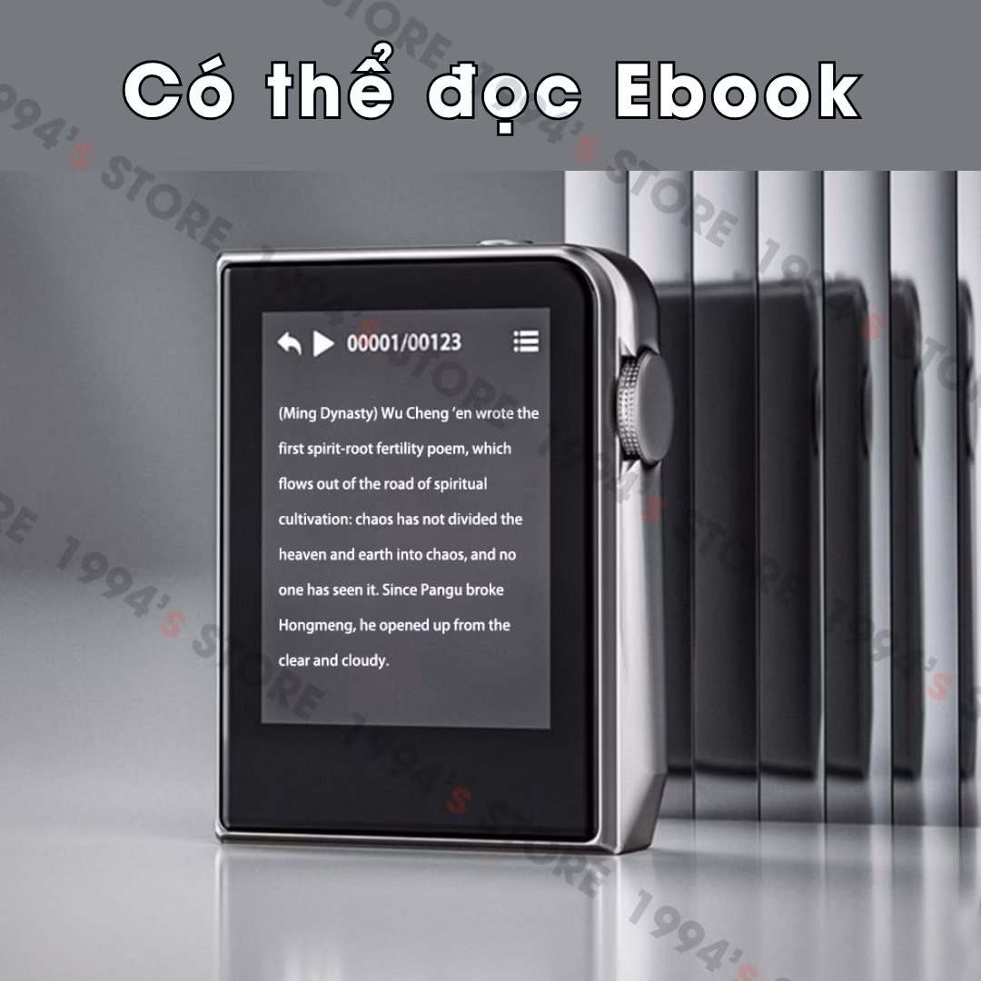 Máy Nghe Nhạc Cao Cấp Ruizu A58 16GB Bluetooth 5.2 - Chip DSD256, DAC HIFI, Có Tiếng Việt, Điều Chỉnh EQ