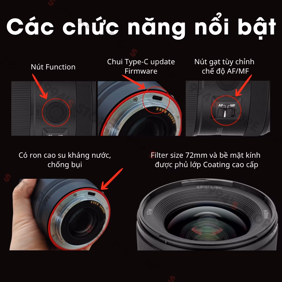 Ống kính Vistilen 24mm F1.4 MIX AF for Canon R/RF