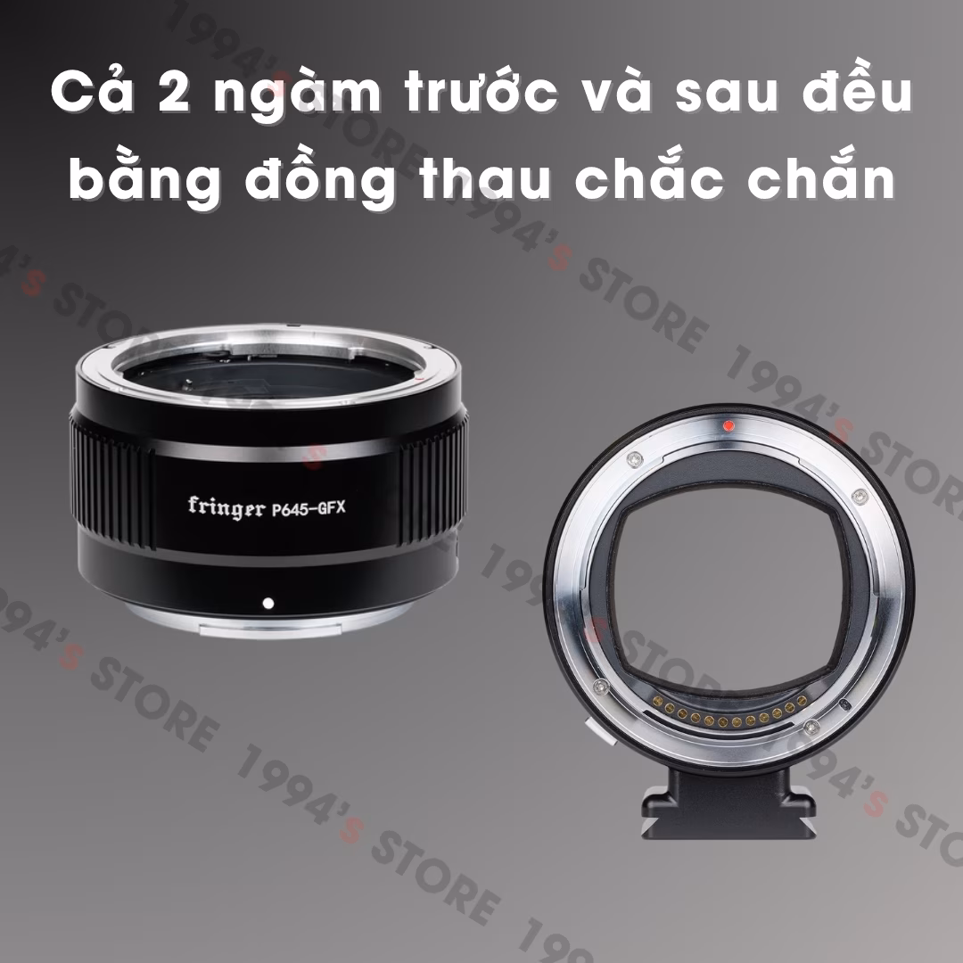 Ngàm chuyển Auto Focus Fringer P645-GFX - Pentax P645 (FA, DFA, DA) sang Fujifilm GFX