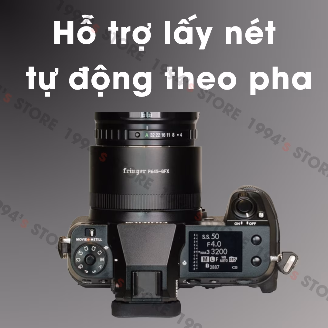 Ngàm chuyển Auto Focus Fringer P645-GFX - Pentax P645 (FA, DFA, DA) sang Fujifilm GFX