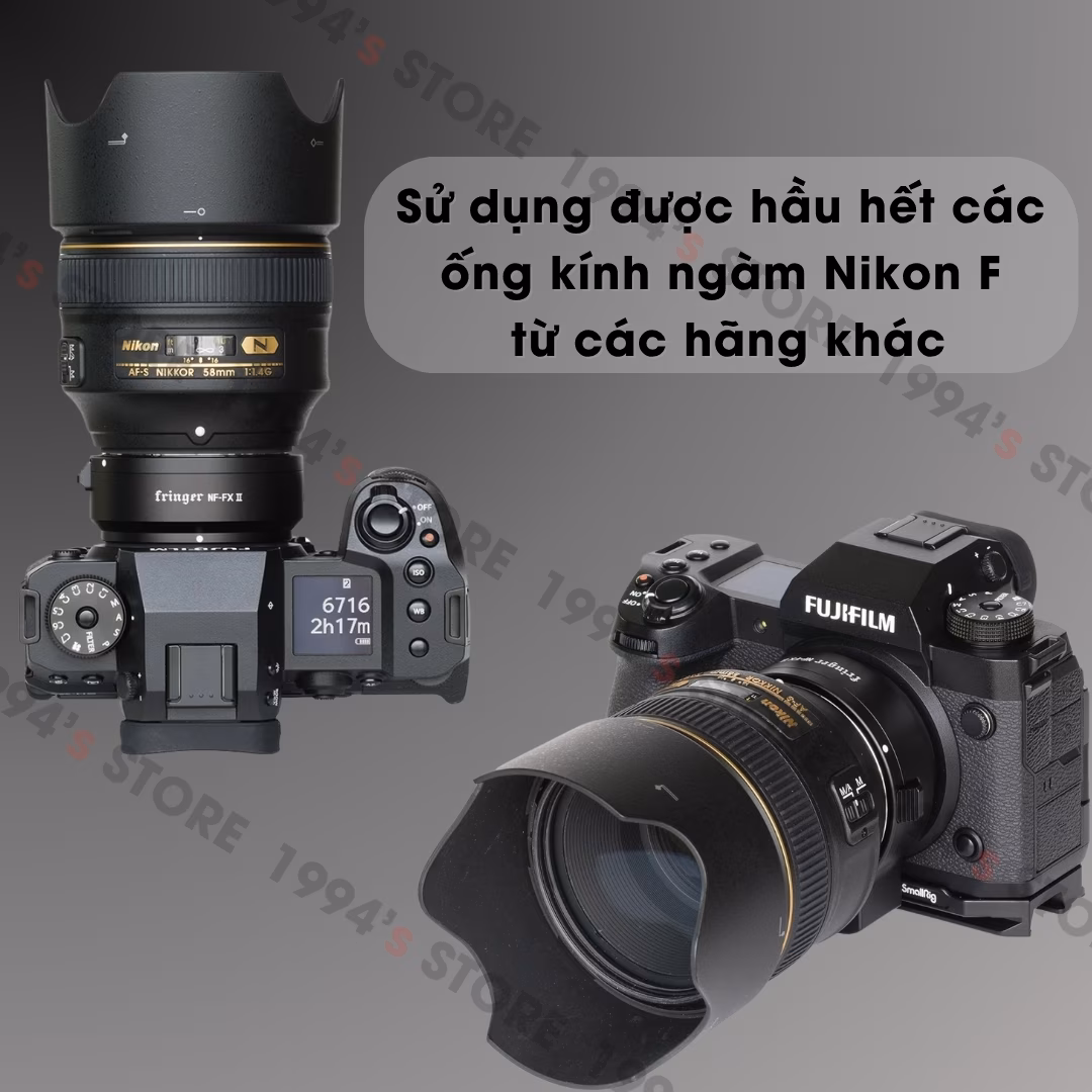 Ngàm chuyển Auto Focus Fringer NF-FXII (FR-FTX2) - Nikon F sang Fujifilm X