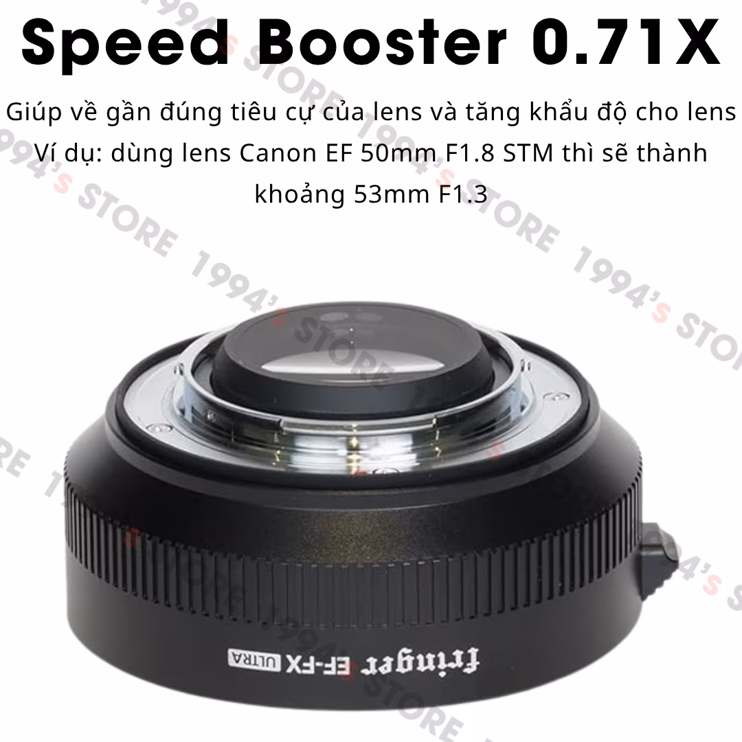 Ngàm Chuyển Fringer EF-FX Ultra (FR-FX071) Speed Booster 0.74X - Hỗ Trợ Auto Focus Cho Fujifilm