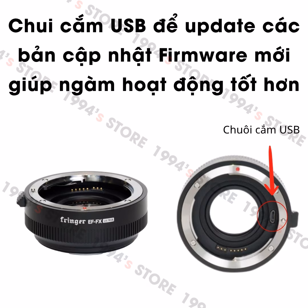 Ngàm Chuyển Fringer EF-FX Ultra (FR-FX071) Speed Booster 0.74X - Hỗ Trợ Auto Focus Cho Fujifilm