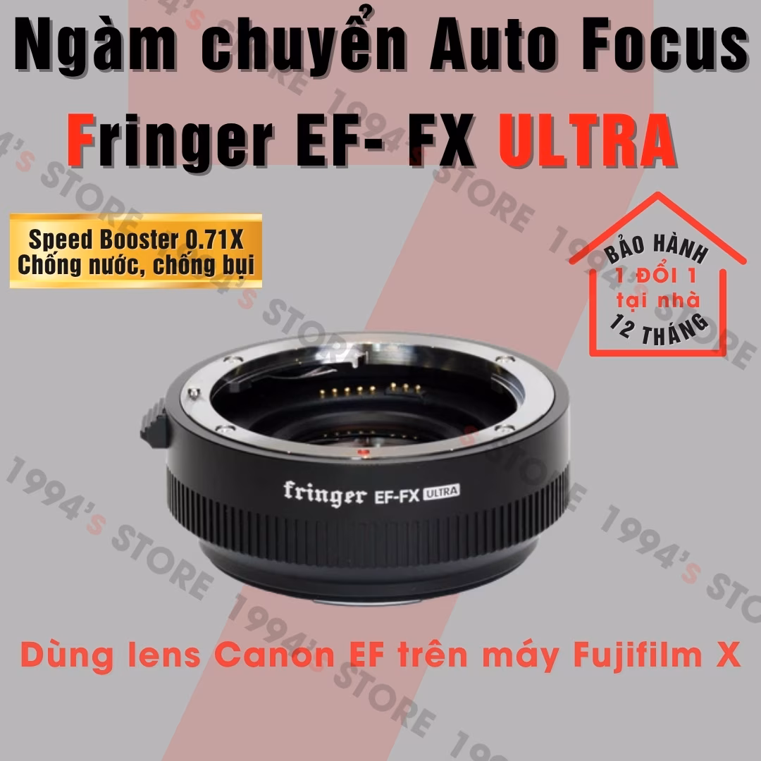 Ngàm Chuyển Fringer EF-FX Ultra (FR-FX071) Speed Booster 0.74X - Hỗ Trợ Auto Focus Cho Fujifilm