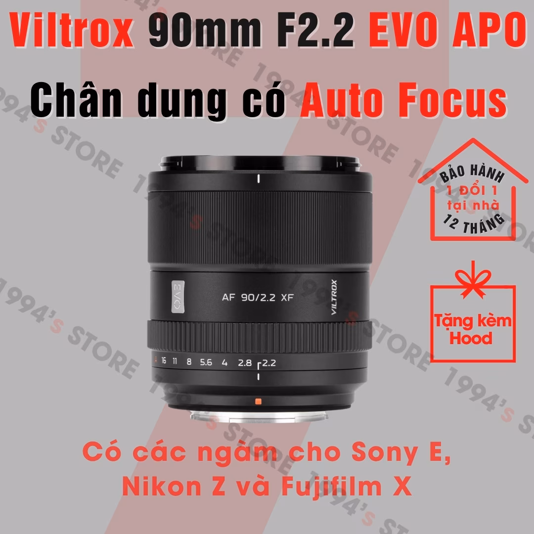 Viltrox 90mm F2.2 EVO AF for Fujifilm/Sony/Nikon Z