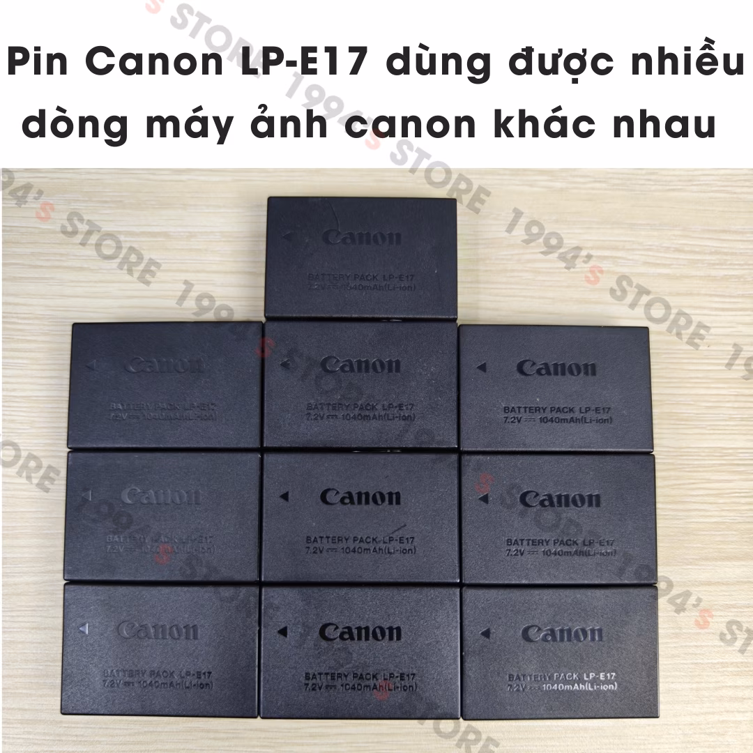 giá pin canon lp e17 chính hãng