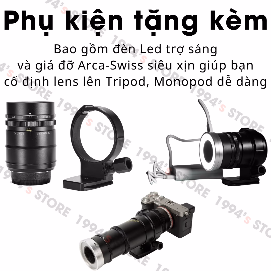 Ống kính Zhong Yi Mitakon 55mm F2.8 Ultra Macro 1X-5X