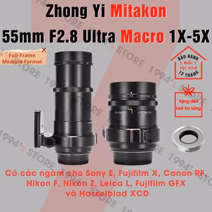 Ống kính Zhong Yi Mitakon 55mm F2.8 Ultra Macro 1X-5X